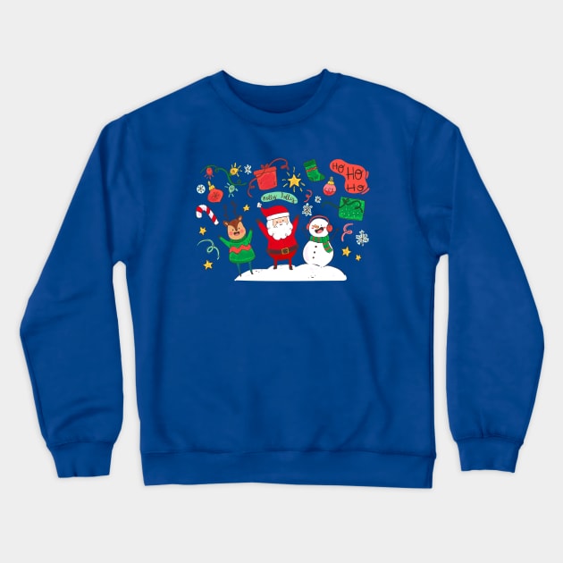 Holly Jolly Crewneck Sweatshirt by Mako Design 